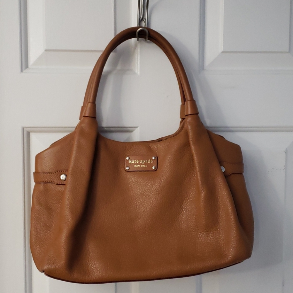 Kate Spade Stevie in Camel Pebbled Leather
